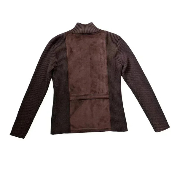 Preswick & Moore Brown 100% cotton zip up jacket size M - Picture 2 of 6